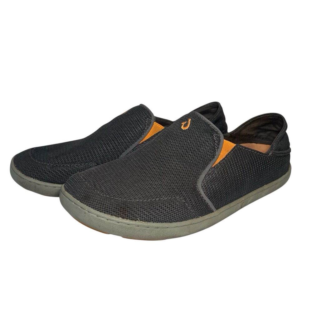OluKai Nohea Mesh Slip On Sneakers Casual Comfort Shoes Gray Men 8.5